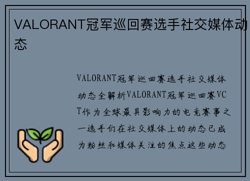 VALORANT冠军巡回赛选手社交媒体动态